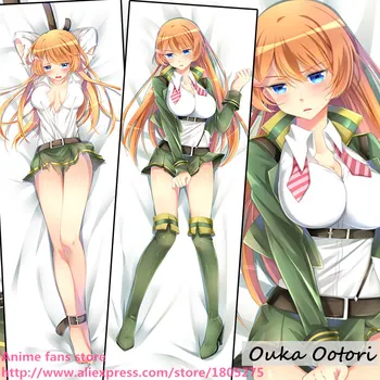 Sexy Japonské Anime obliečka na Vankúš Akadémie 35. Test Čata Ouka Ootori Roztomilý Vankúš Kryt dekoratívne Objímanie Telo posteľná bielizeň