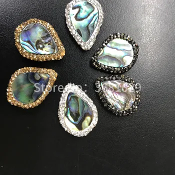 Abalone shell perličiek kvapka tvar módne jednoduché DIY viacfarebné, ručne perličiek šperky
