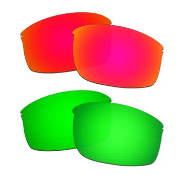 HKUCO Polarizované Náhradné Šošovky Pre Wiretap-Nové slnečné Okuliare Červená/Zelená 2 Páry