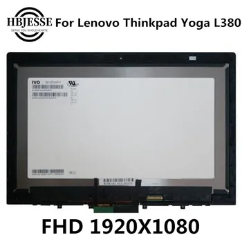 13.3 obrazovke nahradiť pre Lenovo Thinkpad L380 Jogy 20M7 dotyk digitalizátorom. sklo + LED LCD Panel montáž displeja full hd 30 pin