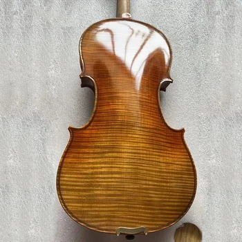 60-y starý Smrek! Stradivarius husle 4/4 Top Olej Lak Európskej smrek violino & luk prípade reťazce Aubert Most!