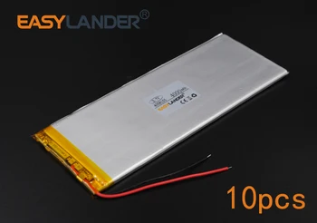 10pcs/Veľa 3,7 V 4000mAh 4058155 Nabíjateľná li Polymer Li-ion Batéria Pre Bluetooth Notebook E-Book Power Bank Prenosné Spotrebiteľa