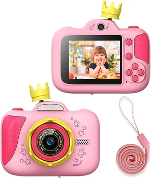Digitálny Detský Fotoaparát, Selfie Deti Fotoaparát s rozlíšením 1080P HD Nahrávky 20M Obrázky pre Strany, Outdoorové Aktivity, Narodeniny Christams Gi