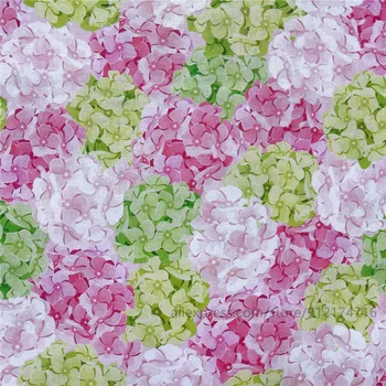 50x145cm krásne Hydrangeamacrophylla 100% bavlny, potlačené tkaniny diy šitie textílie pre domáce textilné šaty ručné handričkou