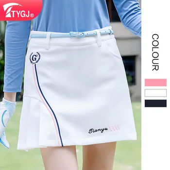 TTYGJ golf sukne dámske športové sukne anti-svetlo skladaný tenisová sukňa s podšívkou šortky sukne