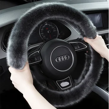 Auto Volant Zahŕňa Udržať teplo v Zime Ľahko Nainštalovať Auto Interiérové Doplnky Kožušiny Auto-styling Pre BMW X6 E3 X45