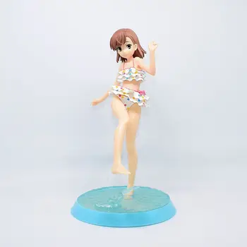 Anime Toaru Kagaku Č Railgun Misaka Mikoto Plavky PVC Akcie Obrázok Zberateľskú Model Bábiky Hračky 23 cm