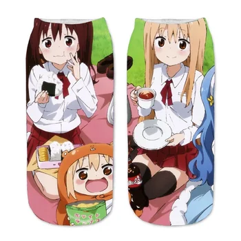 Himouto! Umaru Chan Ponožka Žena Anime 3D Tlač Krátke Dospelých Kawaii Dámy Ponožky Tenké Sox Bavlna Lete Ženské Módne Calcetines