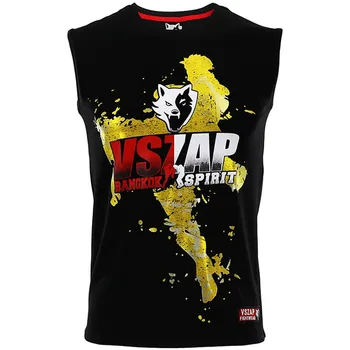 VSZAP Box Hornej Nádrže pre Mužov MMA Muay Thai Sleevless Telocvični Športové Top-tees Praxi T-shirt Kop Kickbox Vesta Box Dresy