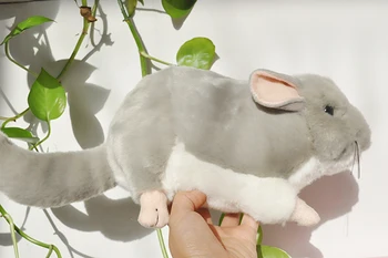 roztomilý šedá myš plyšové hračky o 27 cm simulácia myš, potkan mäkké bábiky deti hračka auto dekorácie darček k narodeninám h0689