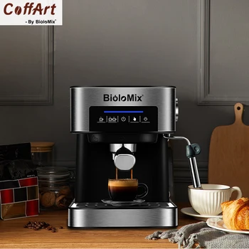 Coffart Podľa BioloMix espresso kávovar taliansky typ 20 bar, horúcej vody, pary, pre espresso, cappuccino a Moka