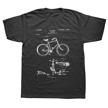Zábavné Retro Patent Požičovňa Bicyklov, T Košele Grafické Bavlna Streetwear Krátky Rukáv Narodeninám Letné Štýl T-shirt Mužov