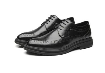 Klasická móda mužov patent kožené čierne topánky pointy office priedušné topánky pre mužov čipky krokodíla elegantné sapato masculino