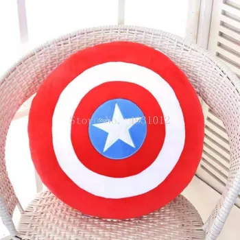 Disney Hot Avengers Kapitán Shield 40 cm Detská Pohovka Obliečky na Vankúš Bedrových Vankúš na Spanie Cosplay Plyšové Mäkké Darček pre Deti