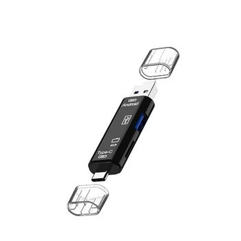 SD Card Reader USB C Čítačka Kariet 3 V 1, USB 2.0 TF Mirco SD Smart Čítačka Pamäťových Kariet Typu C OTG Flash Cardreader Adaptér