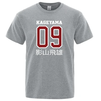 Anime Haikyuu Kageyama Tobio #9 Tlač Tričko Mužov Tvorivej Pohode Tshirts Módne Priedušná Topy Hip Hop O-Výstrihom pánske T-Shirts