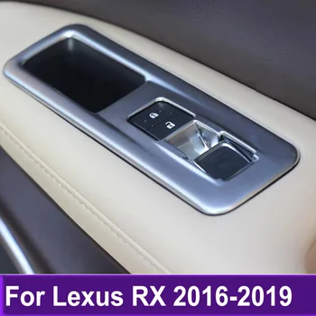 Interiérové Doplnky Pre LEXUS RX 2016 2017 2018 2019 Okno Spínač Dekor Opierkou Panel Výbava Auta Styling