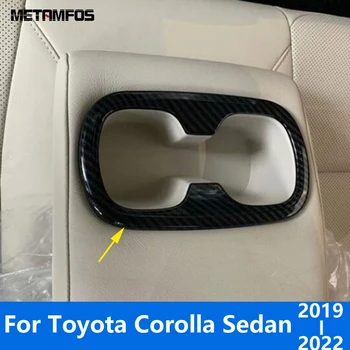 Pre Toyota Corolla Sedan 2019-2021 2022 Uhlíkových Vlákien Zadné Sedadlo Vody Držiak Panel Kryt Výbava Nálepky Príslušenstvo Auto Styling
