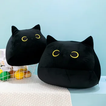 2022new módne soft black cat vankúš tvorivé plyšové hračky roztomilý roztomilý roztomilý mačka