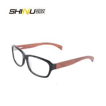 Doprava zadarmo optické okuliare skutočné drevené rámy okuliarov s vysokou kvalitou pre ženy, mužov značky dizajnér F0105
