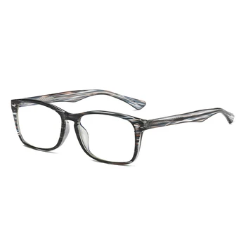Jasný Objektív Námestie Retro póry Dreva Farebné Okuliare Krátkozrakosť Rám PC Dekorácie Vintage Optické Okuliare, Rám Pre Mužov a Ženy