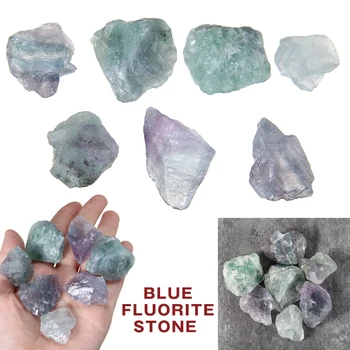 100 g/veľa Modrá Fluorite Kameň Prírodné Farebné Surové Fluorite Crystal Kameň Drsný Modrá Pre KUTILOV, Handmade Šperky, Prívesok Plavidlá Dekor