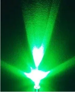 Doprava zadarmo 1000pcs/veľa 3MM Jade green light emitting diode Super svetlé Zelená Led Dióda 3 MM Zelená biela LED lampa