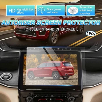 Pre Screen Protector Jeep Grand Cherokee L 2022 2023 Tvrdeného Skla Navigačný Displej dotykovej obrazovky Ochranný Film 10.1 palce