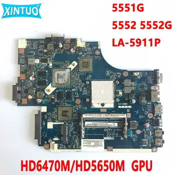 NEW75 LA-5911P základná doska pre Acer aspire 5551G 5552 5552G notebook doska s HD6470M HD5650M DDR3 GPU 100% test práca