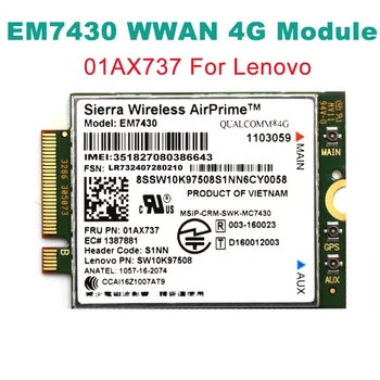 Sierra EM7430 FDD/TDD-LTE 4G Modul wwan karty pre Thinkpad X270 X1 Carbon Fiber 5. Generácie X1 JOGY X1 Tablet Gen 2