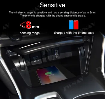 QI Auto inteligentné infrared bezdrôtovú nabíjačku na Honda Accord 2018 inteligentné infračervené Rýchle Bezdrôtové Nabíjanie Auto Držiaka Telefónu Obrázok 2