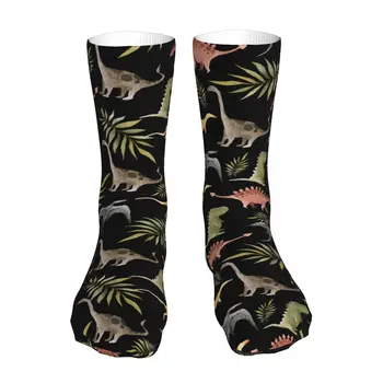 Nové Ponožky Muž Mens Ženy Blázon Roztomilý Akvarel Dinosaura Ponožky Športové Ponožka Jar Leto Jeseň Zima Obrázok 2
