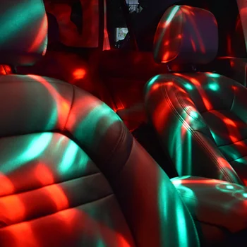 2 Sady Auto Interiérové LED Osvetlenie Vozidla Atmosféru Svetlá Auta Farebné Lampy Obrázok 2