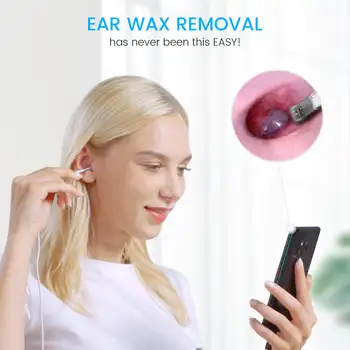 Hot predaj ušného mazu Odstraňovač smart visual ucho čistič s 3.9 mm endoskopu fotoaparát Obrázok 2