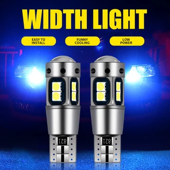 2 ks Auto LED Svetlá Vzdialenosť W5W T10 Univerzálny Auto 12V Žiarovky vysoký jas Šírka Parkovanie Lampa Bočné Svetlo Auto Styling Obrázok 2