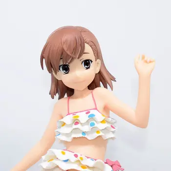 Anime Toaru Kagaku Č Railgun Misaka Mikoto Plavky PVC Akcie Obrázok Zberateľskú Model Bábiky Hračky 23 cm Obrázok 2