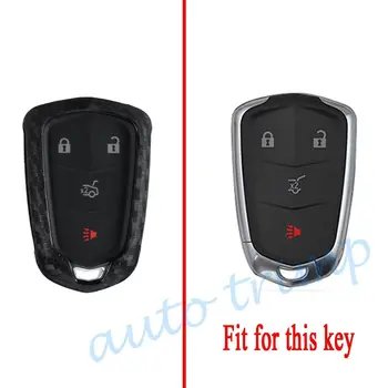 Kľúčové Prípade Držiteľ Kryt vhodný Pre Cadillac ATS XTS XT4 XT5 XT6 CT6 CTS SRX Escalade 2015-2019 4/5 Tlačidlá Keychain Obrázok 2