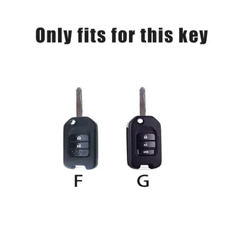 Kožené Kľúča Vozidla Vzdialený Pokrytie Celej Prípade Honda Civic Dohodou Mesta CR-V Jazz XR-V Vezel HR-V FRV Auto Keychain Príslušenstvo Krúžok Obrázok 2
