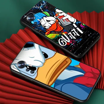 Disney Donald Duck Pre Xiao Mi 12 11 10 11T 10 TON 9T 9 8 Poznámka 10 Ultra Pro Lite TPU Mäkké Silikónové Čierne Telefón Prípade Obrázok 2
