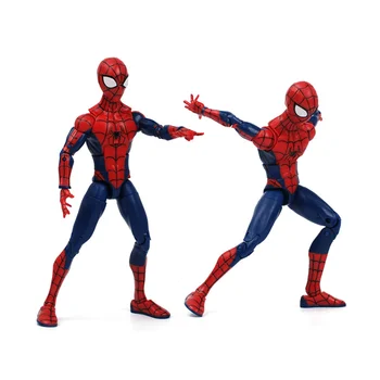 18 cm Spider-man 7 Druhov Do Spider-verš Km Morales Gwen Stacy Akcie Obrázok Hračka z PVC Zberateľskú Model Hračka Bábika Darček Nové Obrázok 2
