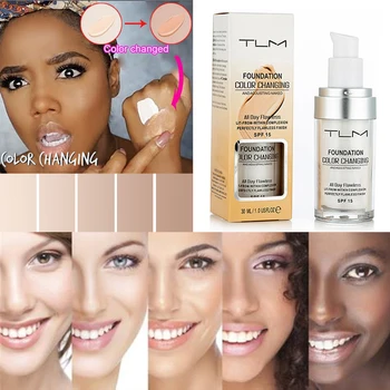 TLM Nadácie 30ml Makeup Farby Tekuté Nadácie Matný Vysoké Pokrytie Korektor Krém Base maquiagem Obrázok 2