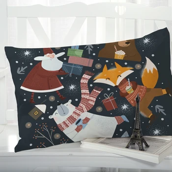 1pc Cartoon Vianočné detský Vankúš Vankúš Obliečky na Vankúš Pillowcovers dekoratívne 3D pre deti baby bear Obrázok 2