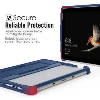 Pre Microsoft Surface Pro12.3 palcový Tablet Prípade Robustný Shockproof TPU+PC+Silikónový Ochranný Zadný plášť S Držiak na Pero Remienok na Ruku Obrázok 2