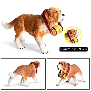 13.3*5*6.5 CM simulácia statické pevné wild animal model zachrániť psa psa detí hand-made hračku, ozdoby Obrázok 2