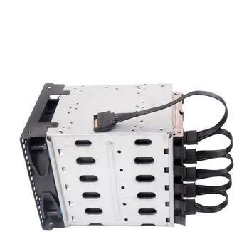4pin IDE 1 až 5 SATA 15 kolíkový pevný disk power distribútor kábel, ktorý sa používa pre DIY PC rezanie 4pin do 15 kolíkový Obrázok 2