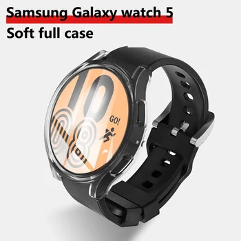 Pre Samsung Galaxy Watch 5 44 mm 40 mm 5 Pro Silikónové puzdro Ochranné Puzdro Mäkké Prípade Galaxy Sledovať 4 Classic 46 mm Obrázok 2