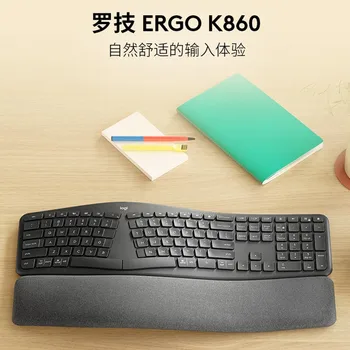 Pôvodné Logitech ERGO K860 2.4 G Bezdrôtovej Bluetooth Klávesnice Ergonomické Rozdelenej Klávesnice Počítača, Notebooku Business Office Obrázok 2