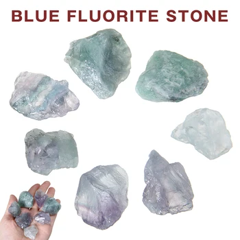 100 g/veľa Modrá Fluorite Kameň Prírodné Farebné Surové Fluorite Crystal Kameň Drsný Modrá Pre KUTILOV, Handmade Šperky, Prívesok Plavidlá Dekor Obrázok 2