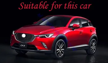 Pre Mazda CX-3 DK 2016-2020 Auto Doplnky z Nerezovej Ocele Zadný Kufor Šúchať Platňa Dverí, Parapet Kryt Lišty Obloha 2017 2018 Obrázok 2