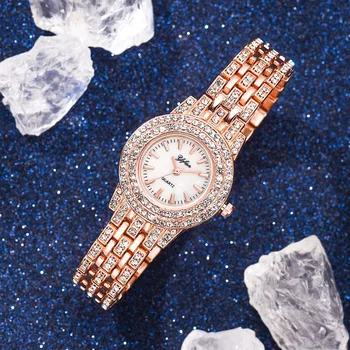 Luxusné Hviezdne Nebo Plné Diamond Fashion Sledovať Klasické Atmosféru Dámy Ocele, Remienok Hodiniek Bežné Quartz Hodinky Relojes Para Mujer Obrázok 2